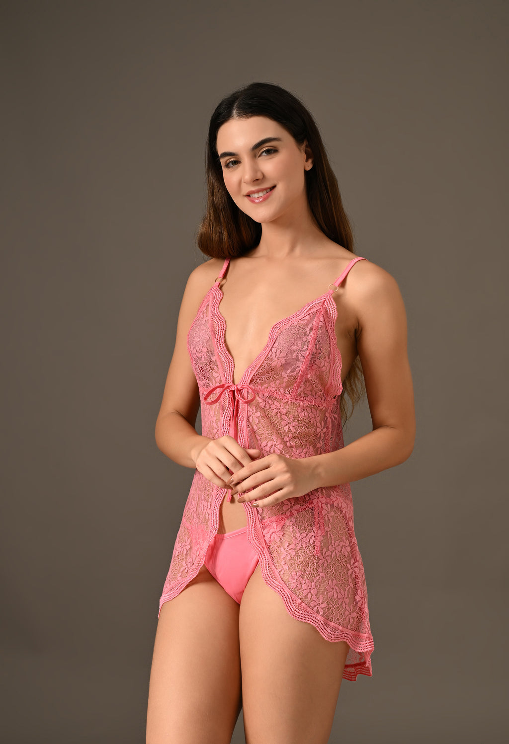 Allure Soft Net Shrug Nighty