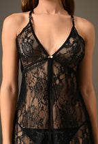 Amour Soft Net Slip Dress