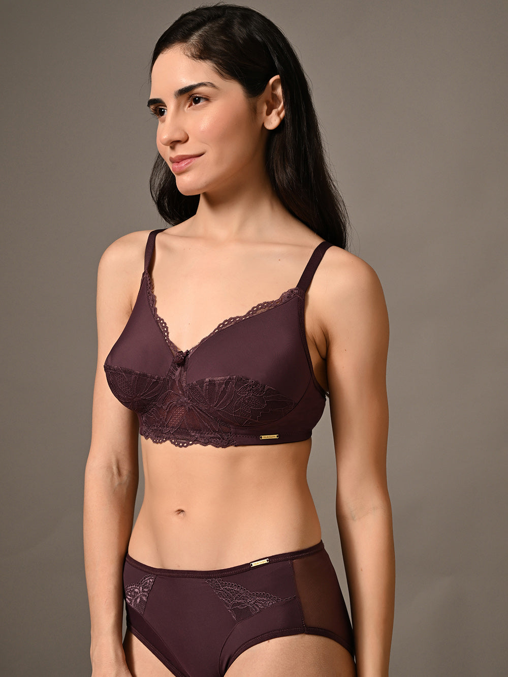 Vivienne Lace and Mesh Full-Cup Bra