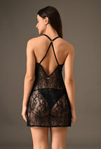 Amour Soft Net Slip Dress