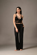 Symphony Pyjama Set with Lace Bralette Combo