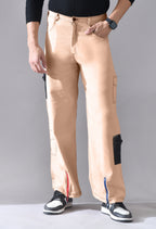 Unisex Wide-Leg Cargo Pants with Utility Pockets | Modern Streetwear Trousers