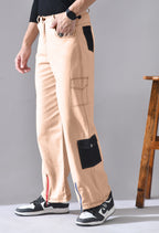 Unisex Wide-Leg Cargo Pants with Utility Pockets | Modern Streetwear Trousers