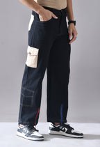 Unisex Wide-Leg Cargo Pants with Utility Pockets | Modern Streetwear Trousers