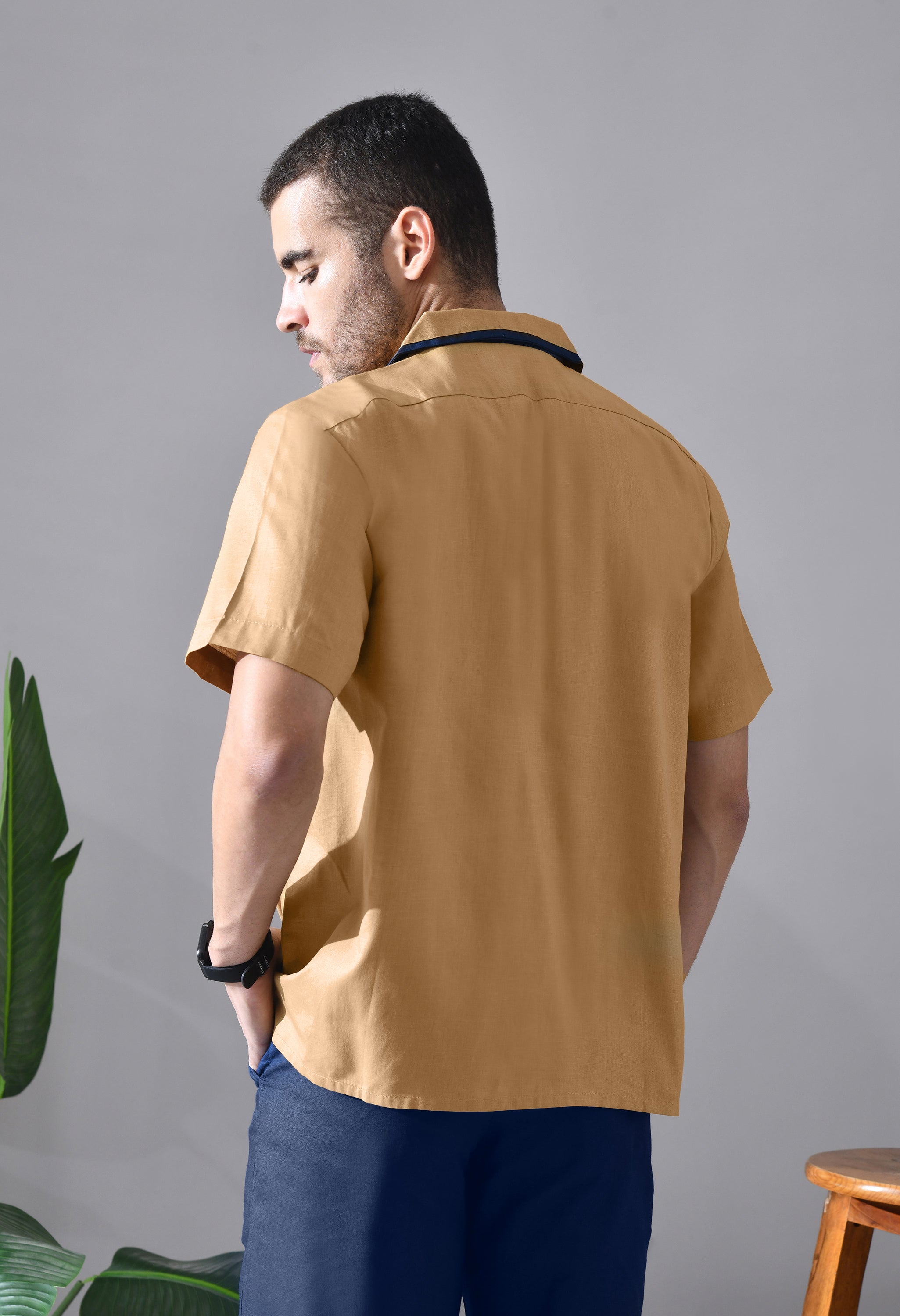 Unisex Linen Asymmetrical Shacket | Stylish Lightweight Shirt for Men & Women
