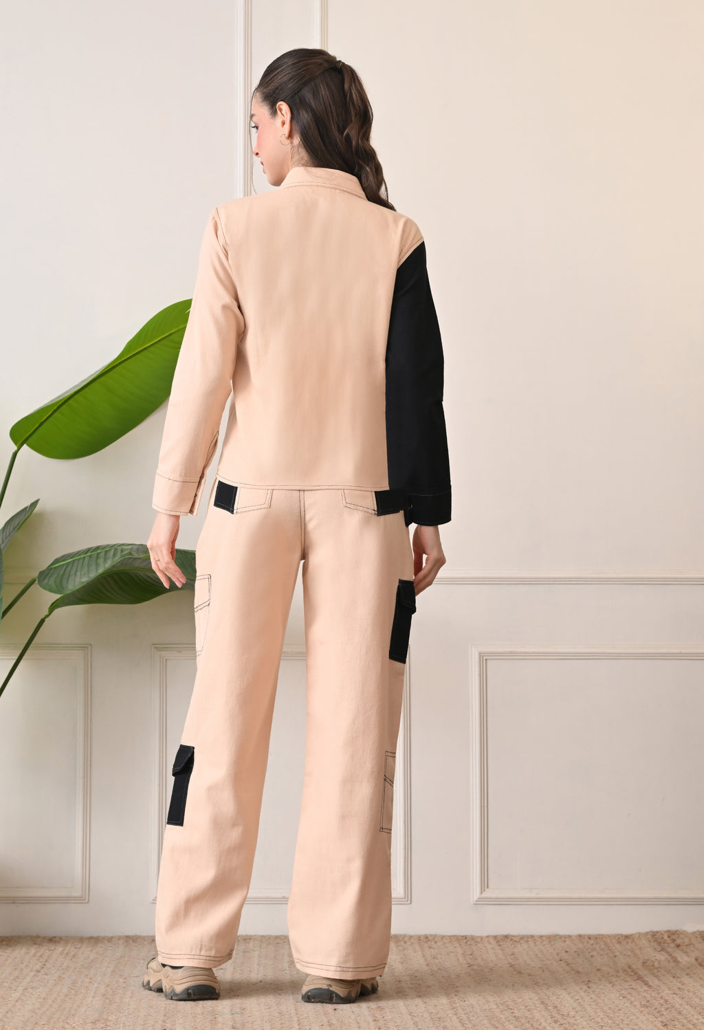 Unisex Colour-Blocked Shacket | Modern Streetwear Overshirt for All Genders