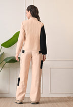 Unisex Colour-Blocked Shacket | Modern Streetwear Overshirt for All Genders