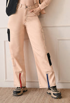 Unisex Wide-Leg Cargo Pants with Utility Pockets | Modern Streetwear Trousers