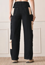 Unisex Wide-Leg Cargo Pants with Utility Pockets | Modern Streetwear Trousers