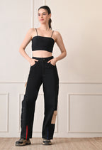 Unisex Wide-Leg Cargo Pants with Utility Pockets | Modern Streetwear Trousers