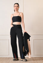 Unisex Wide-Leg Cargo Pants with Utility Pockets | Modern Streetwear Trousers