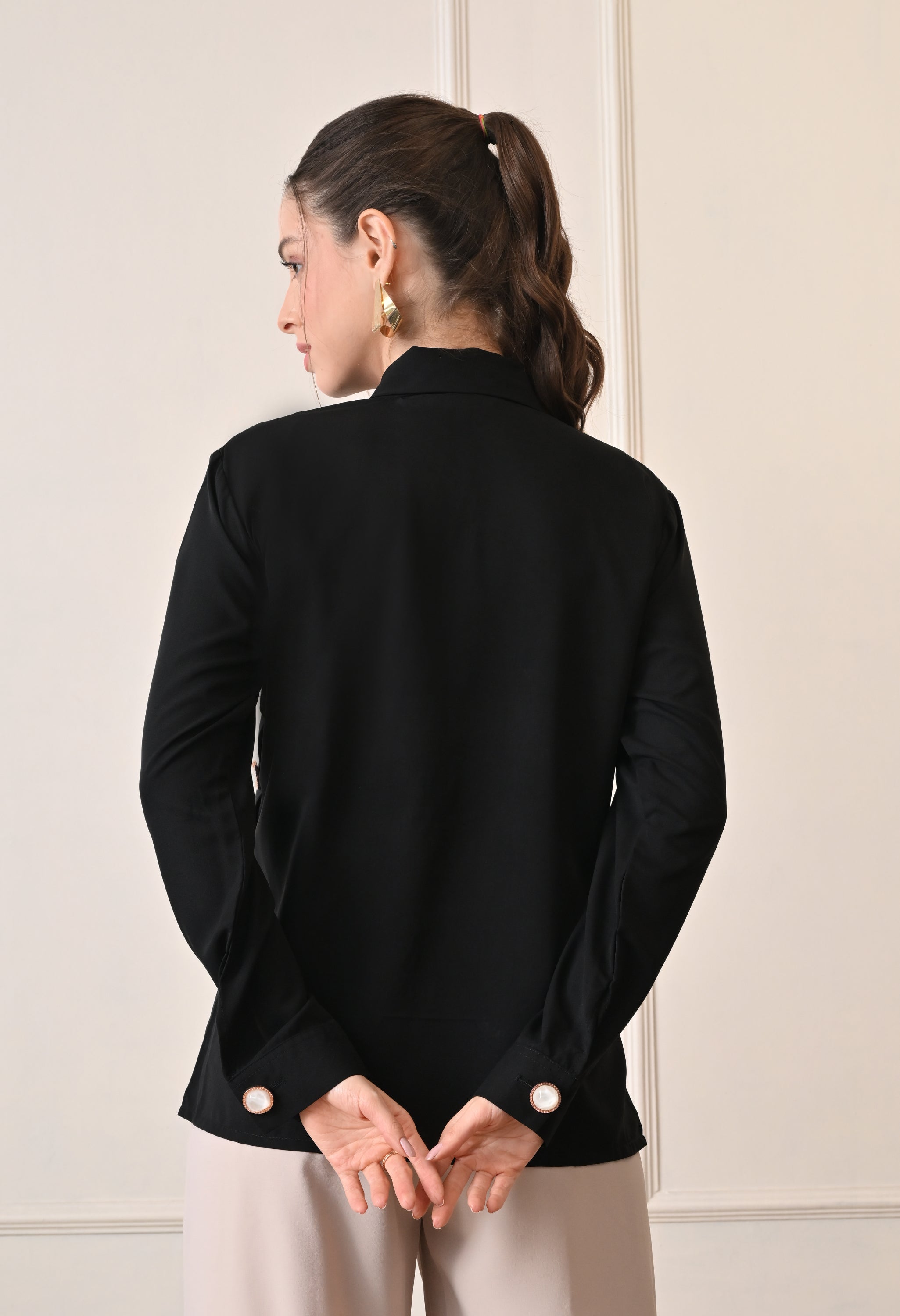 Elan Lumiere Side-Panel Shirt | Stylish Tailored Shirt for Work or Casual Wear
