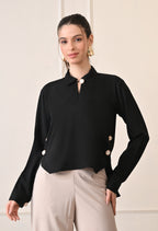 Elan Lumiere Side-Panel Shirt | Stylish Tailored Shirt for Work or Casual Wear