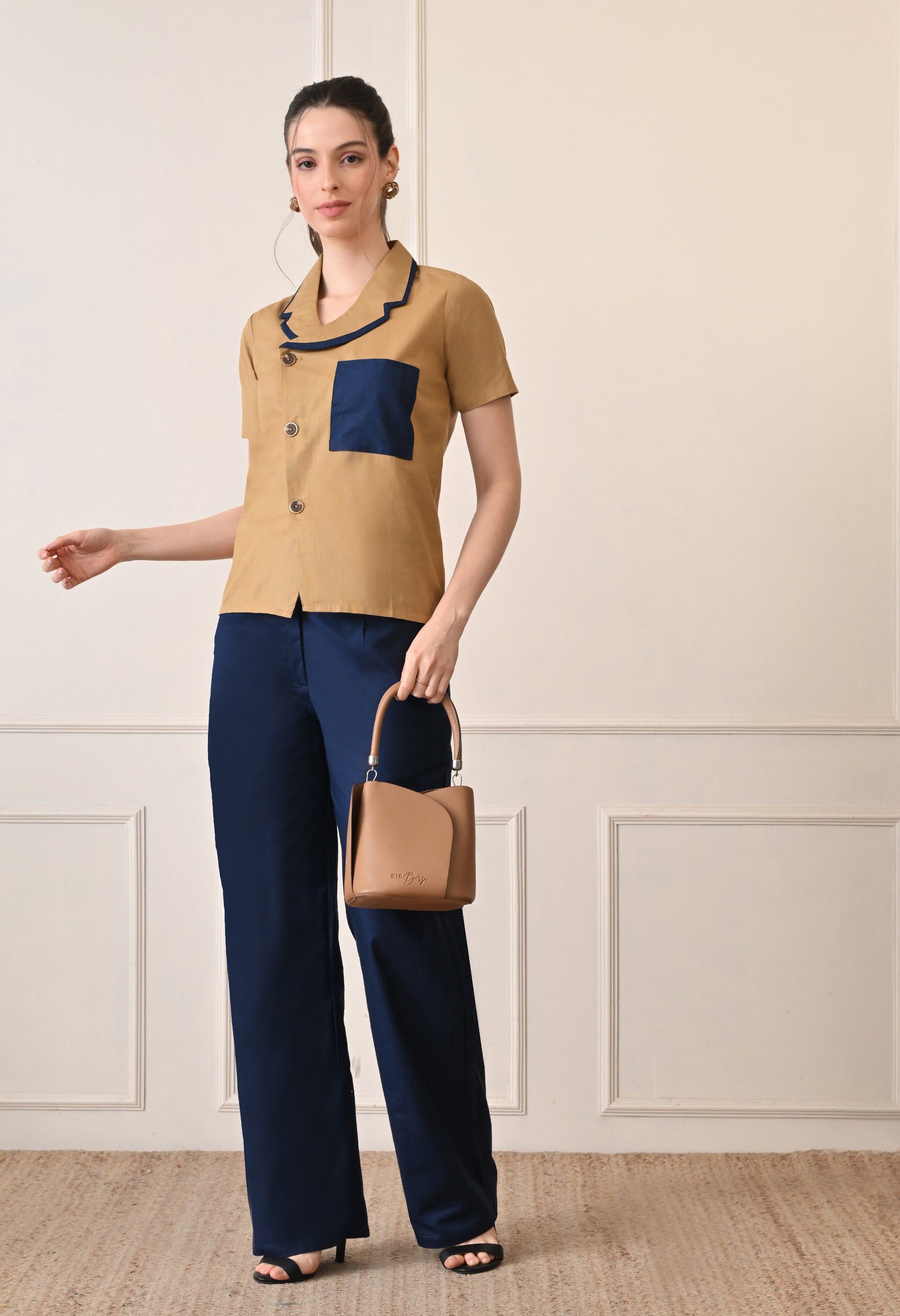 Unisex Linen Asymmetrical Shacket | Stylish Lightweight Shirt for Men & Women