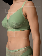 Vivienne Lace and Mesh Full-Cup Bra