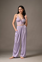 Symphony Pyjama Set with Lace Bralette Combo