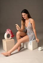 Amour Soft Net Slip Dress